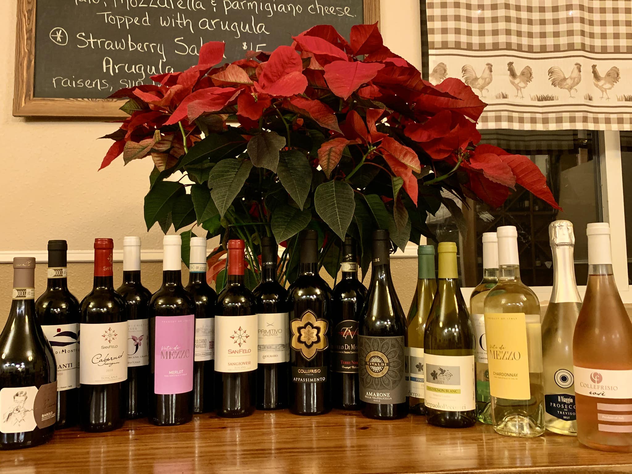 Giuseppe's Ristorante & Pizzeria Italian wine selection